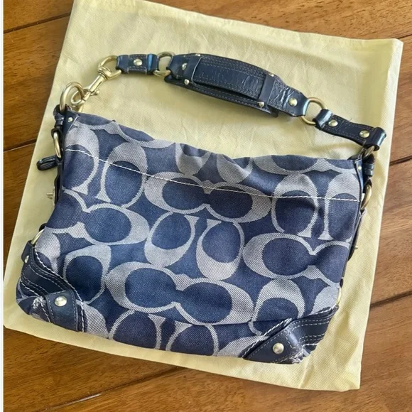 バッグ Coach Denim Signature Shoulder Bag y2k s-l400.jpg